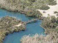 Türkei Südküste alte Brücke über Fluß